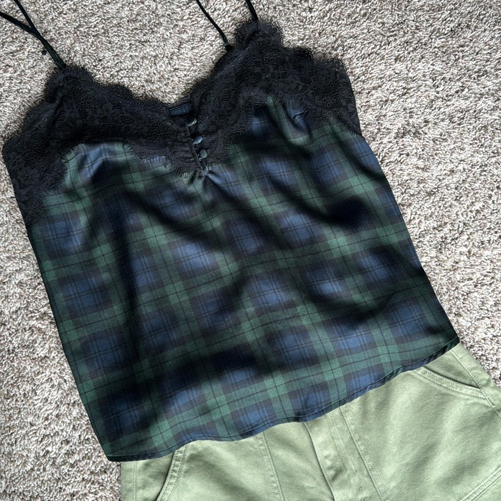 A&F plaid camisole, size S